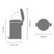Бак для мусора Brabantia Pedal Bin Newicon 12 л Soft Beige (149924) - изображение 4