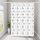 Шторка для ванной водонепроницаемая Bathlux 180 x 180 см люкс качество, Белая с узором - изображение 2