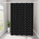 Шторка для ванної водонепроникна Bathlux 180 x 180 см люкс якість, Чорна - зображення 2