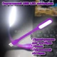 Портативная гибкая Лампа подсветка светодиодная USB Светильник переносной LED LIGHT для ноутбука и для чтения Фиолетовый - изображение 1
