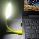 Портативная гибкая Лампа подсветка светодиодная USB Светильник переносной LED LIGHT для ноутбука и для чтения Желтая - изображение 3