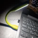 Портативная гибкая Лампа подсветка светодиодная USB Светильник переносной LED LIGHT для ноутбука и для чтения Желтая - изображение 4