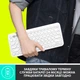 Клавіатура бездротова Logitech K380 for Mac Multi-Device Bluetooth Keyboard Offwhite UA (920-010407) - зображення 5