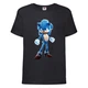 Футболка дитяча Соник іскрить (SONIC) чорна (snc blc-05) 116 см - зображення 1