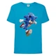 Футболка детская Соник бежит (SONIC) синяя (snc blu-01) 152 см - изображение 1