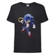Футболка дитяча Соник з кільцем (SONIC) чорна (snc blc-5) 128 см - зображення 1