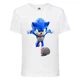 Футболка дитяча Соник малюк біжить (SONIC) біла (snc wh-8) 152 см - зображення 1