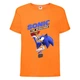 Футболка дитяча Соник удар ногою (SONIC) помаранчева (snc or-1) 128 см - зображення 1