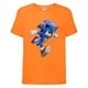 Футболка детская Соник бежит (SONIC) оранжевая (snc or-01) 116 см - изображение 1