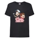 Футболка дитяча Гравити Фолз мэйб і Діппер 10 (Gravity Falls Mayb and Dipper 10) чорна (GF blc-04) 128 см - зображення 1