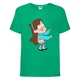 Футболка детская Гравити Фолз Мэйбл 2 (Gravity Falls Maybl 2) зеленая (GF grn-09) 104 см - изображение 1