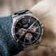Наручные удобные часы Casio MTP-1374D-5AVВF Черные с красным/серебристым - изображение 2