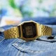 Женские наручные часы CASIO LA680WEGA-1ER Золото с черным - изображение 2