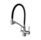 Кухонный смеситель Globus с подключением к фильтру и гибким изливом (Globus Lux GLLR-0700-8-STSTEEL) - изображение 1