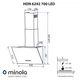 Вытяжка декоративная наклонная Minola HDN 6242 WH 700 LED - изображение 10