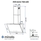 Вытяжка декоративная наклонная Minola HVS 6232 BL/INOX 700 LED - изображение 10