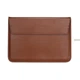 Чохол-конверт-підставка Leather PU для MacBook 13, Коричневий - зображення 1