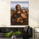 Картина Холстович Мадонна с веретеном 30x40 см. Картина Леонардо да Винчи для гостиной, офиса, спальни, кухни, ресторана, интерьера - изображение 1