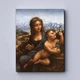 Картина Холстович Мадонна с веретеном 30x40 см. Картина Леонардо да Винчи для гостиной, офиса, спальни, кухни, ресторана, интерьера - изображение 4