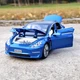 Машинка Tesla Model 3 металлическая коллекционная моделька игрушка 15 см Синий (4266037) - изображение 5