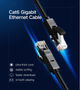 Патч корд UGREEN NW102 сетевой кабель 1000 Mбит\с Ethernet RJ45 Cat 6 круглый 20М Black (20166) - изображение 3