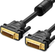 Двухканальный цифровой видеокабель UGREEN DVI-D 24+1 для DVD, ноутбуков, HDTV и проекторов 2 м Black (DV101) - изображение 1