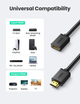 Кабель видео HDMI-удлинитель Ugreen 4K HDMI Extender Male to Female 2 м Black (HD107) - изображение 5