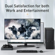Переключатель HDMI разветвитель Baseus Matrix HDMI Splitter 2-in-1/ 1-in-2 Grey (CAHUB-BC0G) - изображение 4