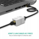 Соединитель витой пары RJ45 UGREEN NW114 Cat7 Cat6 Cat5e разъем-удлинитель Ethernet White (20311) - изображение 2