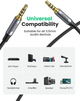 AUX аудио кабель UGREEN 3.5mm Audio Cable Braided 1 м Black (AV183) - изображение 3