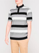 Поло Pierre Cardin Dye Jersey 54245874 S Черно-серое с белым - изображение 1