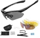 Окуляри спортивні RockBros Polarized UV400 5 лінз велосипедні Чорний (WE050411) - зображення 5