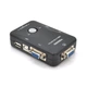 2 портовый kvm свич veggieg k201 usb переключатель для подключения двух компьютеров к одному комплекту периферии серый цвет в упаковке blister box - изображение 1