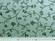 Ткань Диско флок цветочное настроение, ментоловый, пог. м. (д60, 2008019B, цв4) - изображение 3