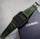 Наручные часы с акриловым стеклом Casio CA-53WF-3BDF Зеленые с черным - изображение 3