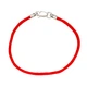 Шнурок на руку с серебряным замком Jewel-case Красный 4009-kr 22.0 - изображение 2