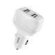 Автомобільний адаптер Hoco Lightning Cable Leader Z36 2USB 2.4a Білий - зображення 2