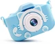 Детский фотоаппарат A-Toys Kids Kitty FullHD 1080р фото/видео, игры, MicroSD Голубой + Чехол - изображение 2
