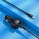 Автомобільний зарядний пристрій Borofone BZ14A PD20W+QC3.0 (1Type-C/1USB/3A) + Type-C to Type-C Чорний - зображення 4