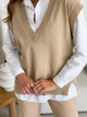 Жилет женский ARTKNIT Cotton 1 L-XL Бежевый (4823093442382) - изображение 3