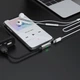 Переходник Adapter AUX Hoco LS28 Lightning to Lightning + Lightning silver - изображение 3