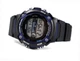 Мужские стильные наручные часы Casio Collection W-S210H-1A с хронографом Черные\синий - изображение 2