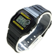 Чоловічий наручний годинник CASIO F-94WA-9 практичний Чорний з жовтим - зображення 4
