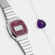 Женские наручные часы Casio LA670WA-4 Серебро\красный - изображение 4