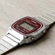 Женские наручные часы Casio LA670WA-4 Серебро\красный - изображение 7
