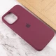 Чохол Silicone Case Full Protective (AA) Apple iPhone 13 Pro (6.1") Бордовий / Plum Без бренду - зображення 5