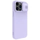 Силиконовая накладка Nillkin Camshield Silky для Apple iPhone 14 Pro Max (6.7") Сиреневый - изображение 4