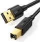 Кабель синхронизации Ugreen US135 USB-A 2.0 - USB-B 2.0 Cable 1.5 м Black (90402008/10350) - изображение 2