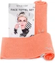 Дорожный набор полотенец для лица, персиковые "MakeTravel" - MAKEUP Face Towel Set 2шт (781480-27056659) - изображение 1