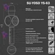Микрофон Караоке беспроводной Su-Yosd YS-63 Золотой bluetooth колонка 2в1 Смена голоса Фонограмма для детей и взрослых - изображение 10